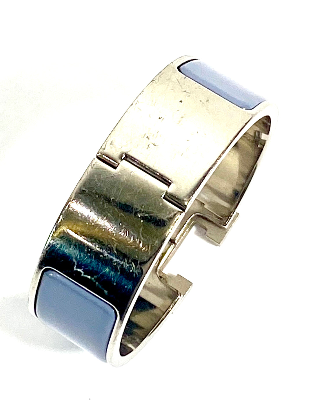 HERMÈS CLIC CLAC H ENAMEL WIDE CUFF BRACELET