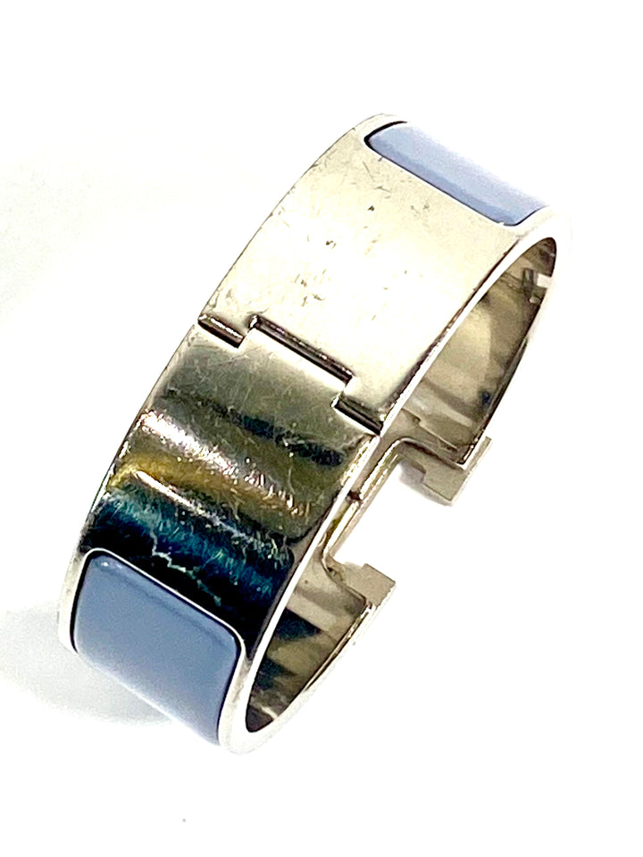 HERMÈS CLIC CLAC H ENAMEL WIDE CUFF BRACELET