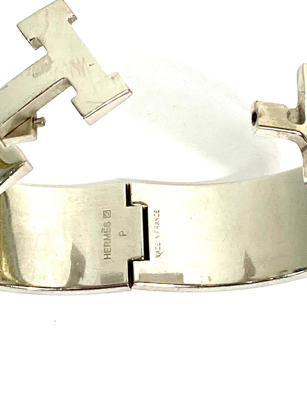 HERMÈS CLIC CLAC H ENAMEL WIDE CUFF BRACELET