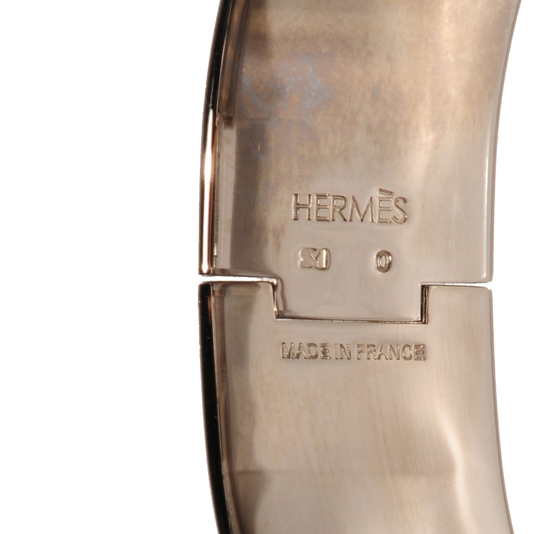 HERMÈS CLIC CLAC H ENAMEL WIDE CUFF BRACELET