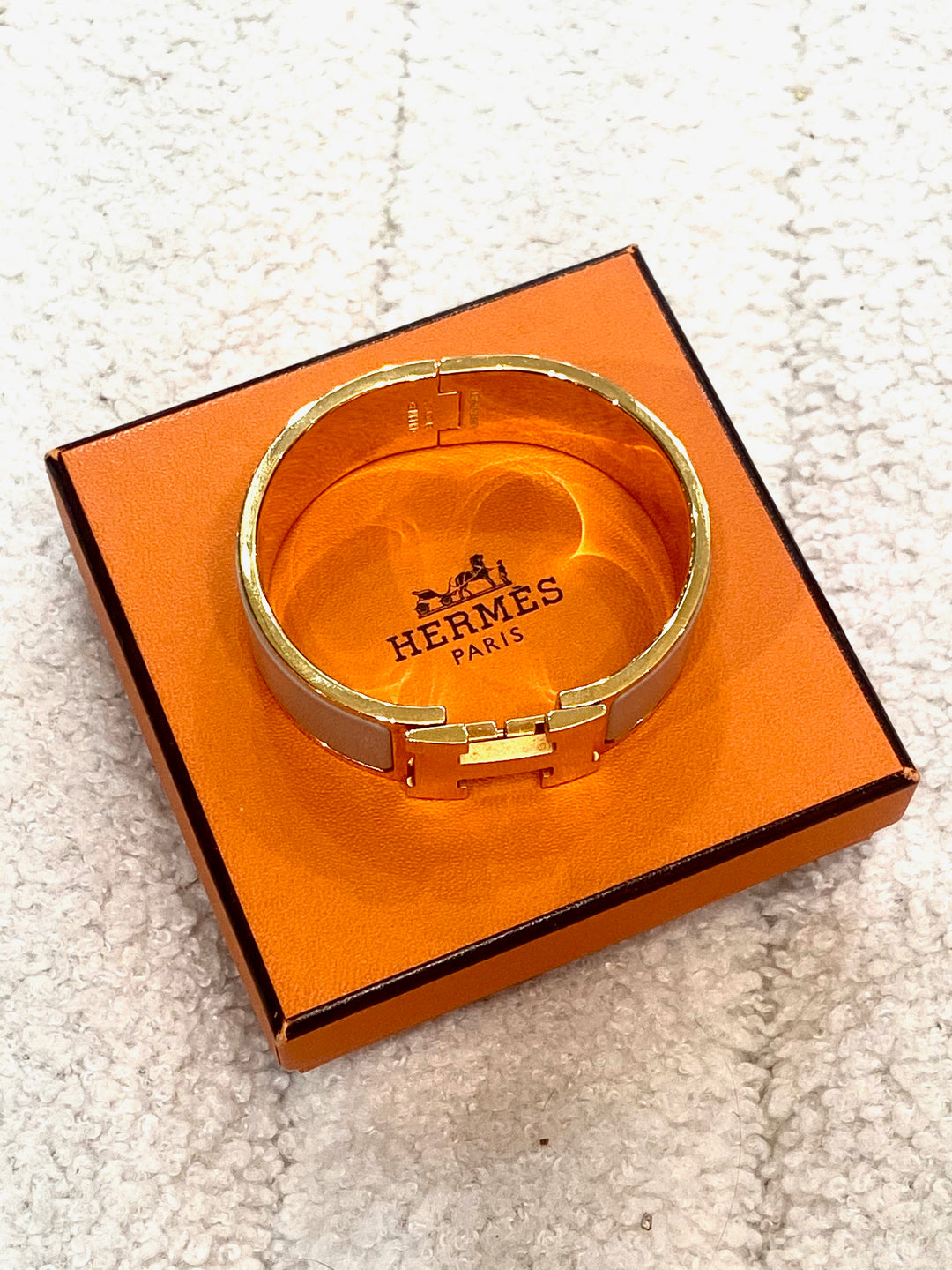 HERMÈS CLIC CLAC H ENAMEL WIDE CUFF BRACELET