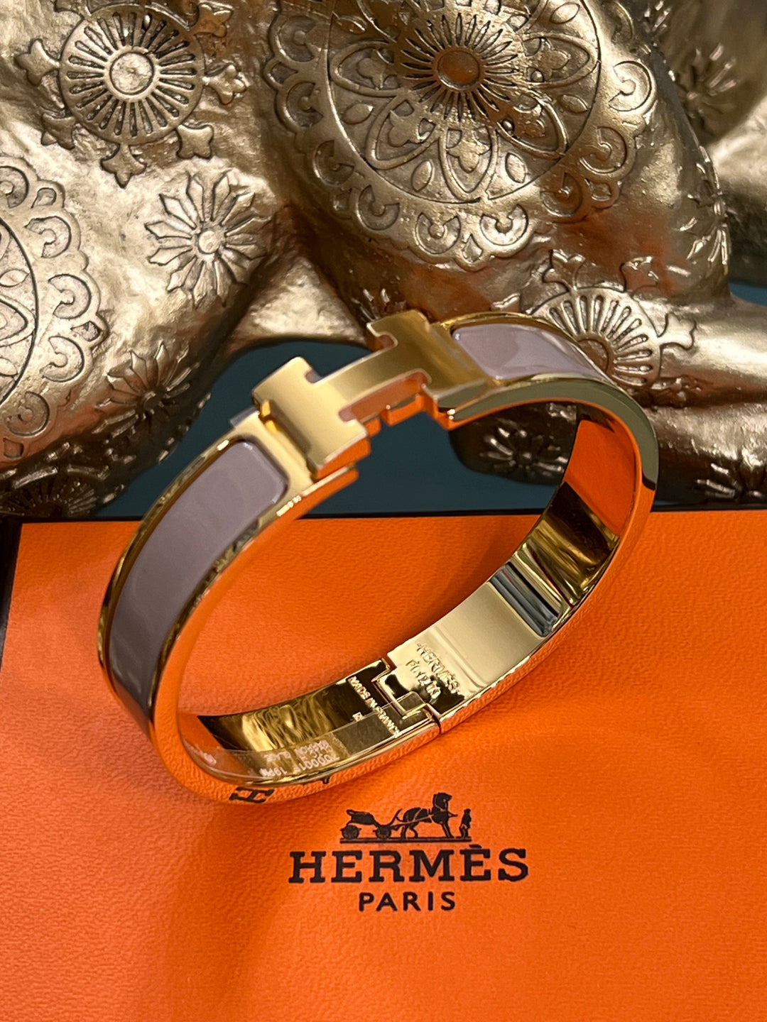 HERMÈS CLIC CLAC H ENAMEL BRACELET PM