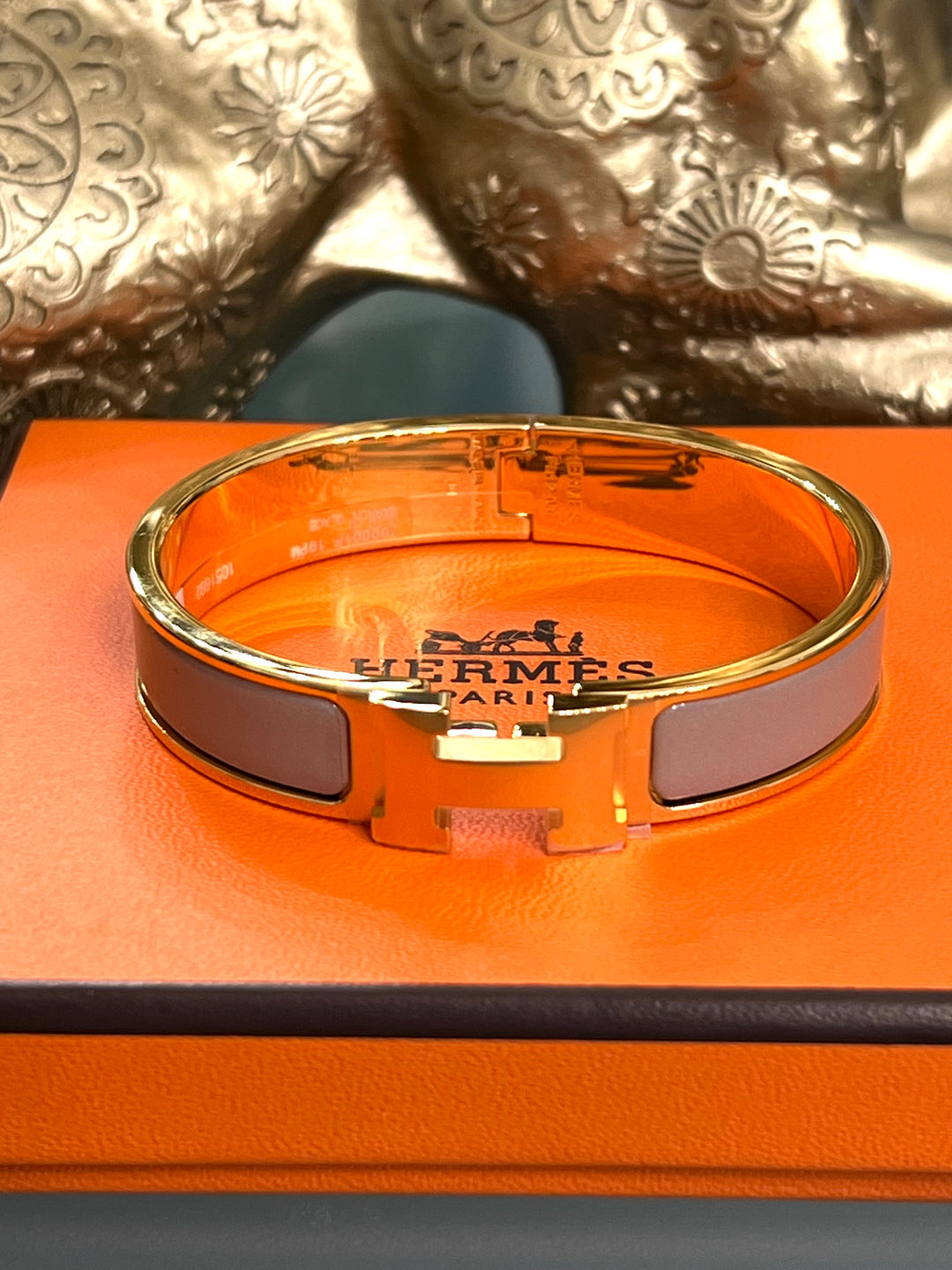 HERMÈS CLIC CLAC H ENAMEL BRACELET PM