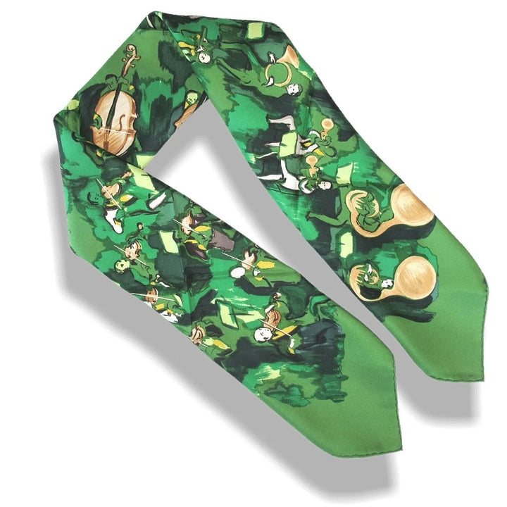 HERMÈS CONCERTO CARRE DE PARIS BY JEAN LOUIS CLERC SILK SCARF