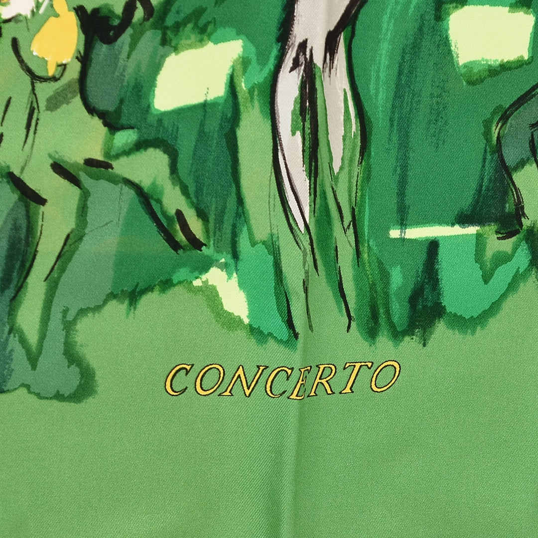 HERMÈS CONCERTO CARRE DE PARIS BY JEAN LOUIS CLERC SILK SCARF