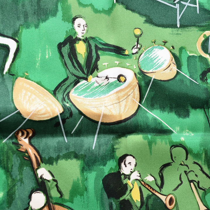 HERMÈS CONCERTO CARRE DE PARIS BY JEAN LOUIS CLERC SILK SCARF