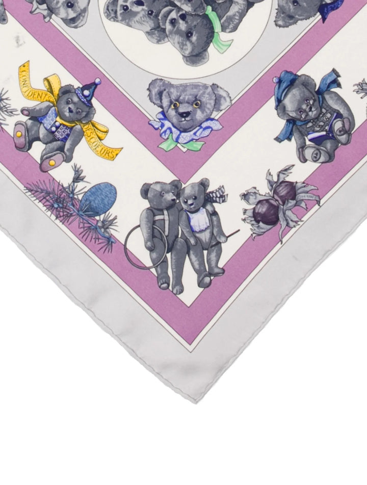 HERMÈS VINTAGE CONFIDENTS DES COEURS SILK SCARF
