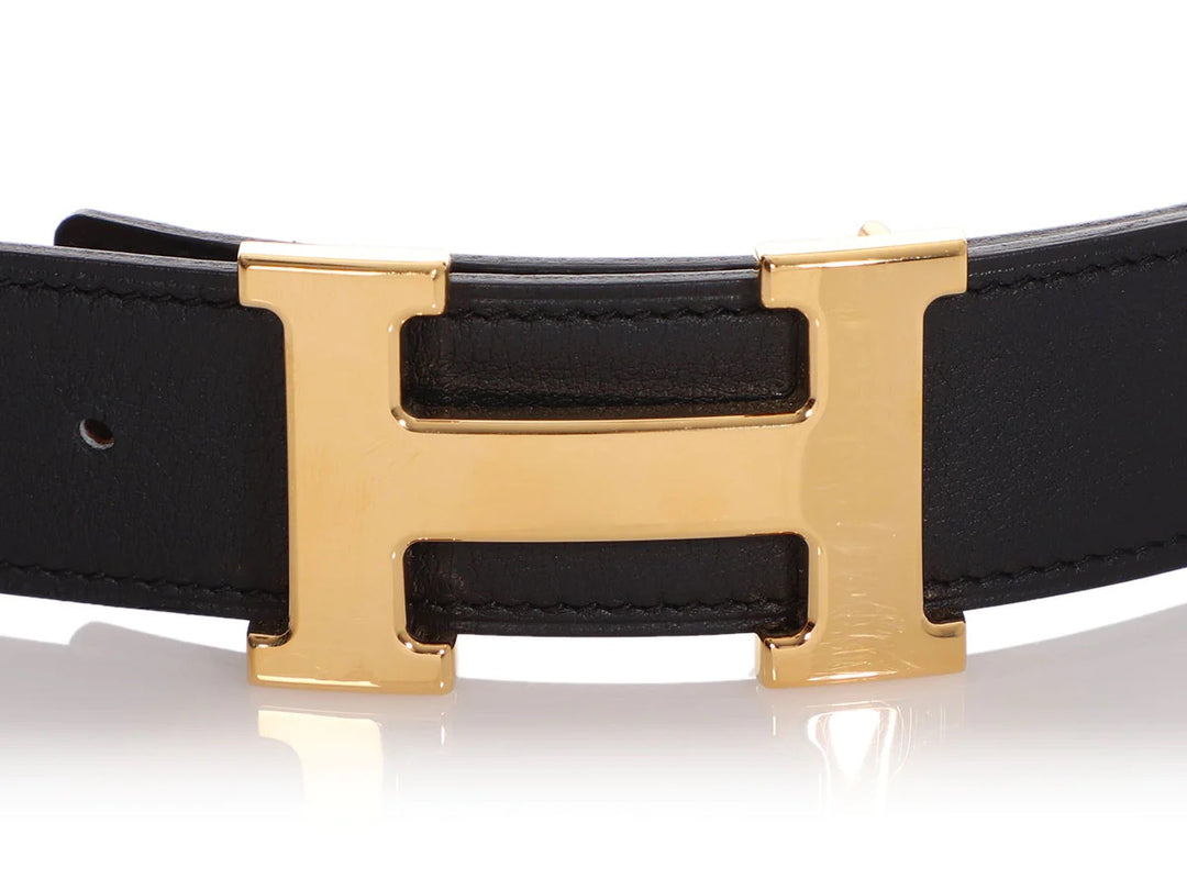HERMÈS CONSTANCE H REVERSIBLE LEATHER BELT