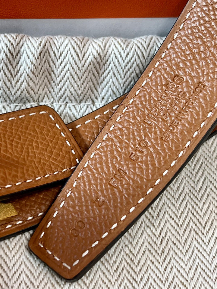 HERMÈS CONSTANCE H REVERSIBLE LEATHER BELT