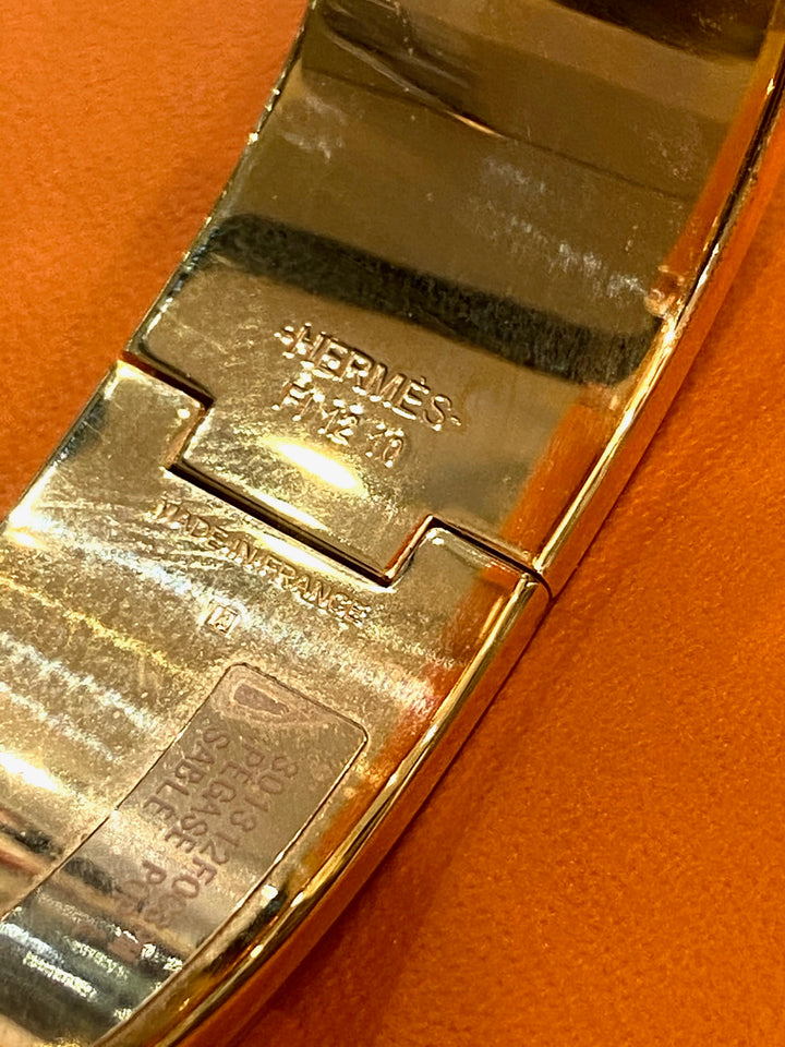 HERMÈS ENAMEL PEGASE POP WIDE CLIC CLAC H BRACELET