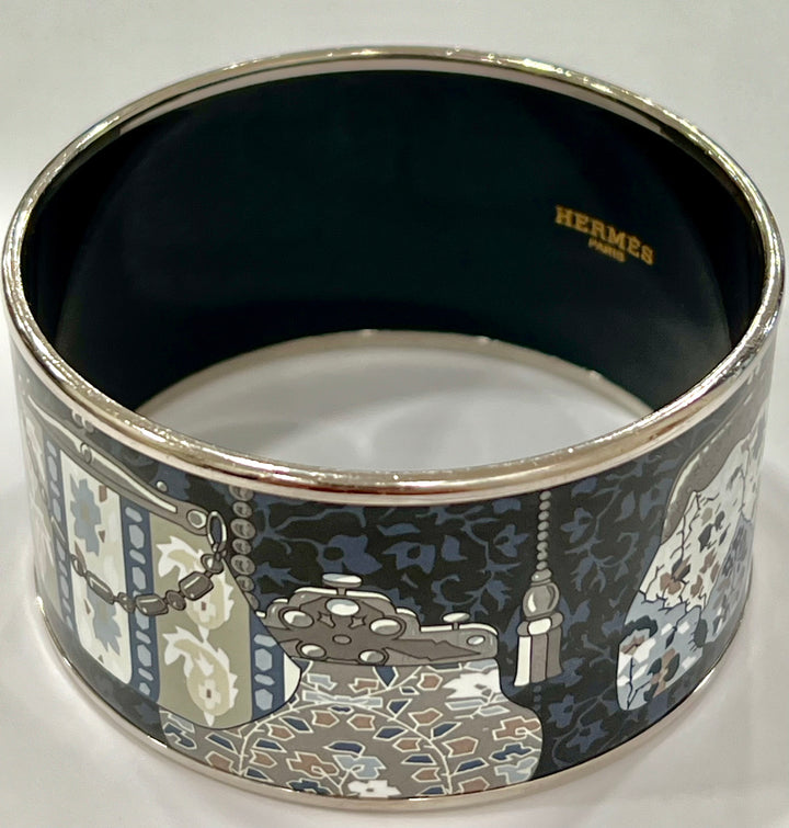 HERMÈS ENAMEL CACHEMIRE DE TAMARA EXTRA WIDE BRACELET