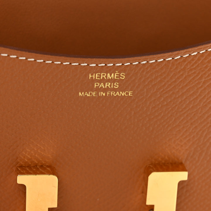 HERMÈS CONSTANCE EPSOM LEATHER MINI WALLET