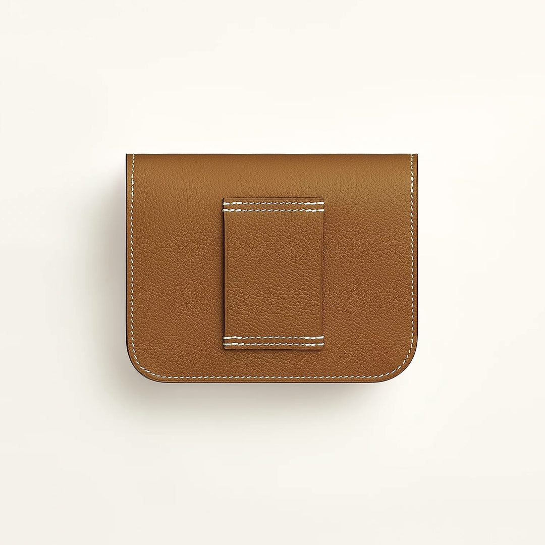 HERMÈS CONSTANCE EPSOM LEATHER MINI WALLET