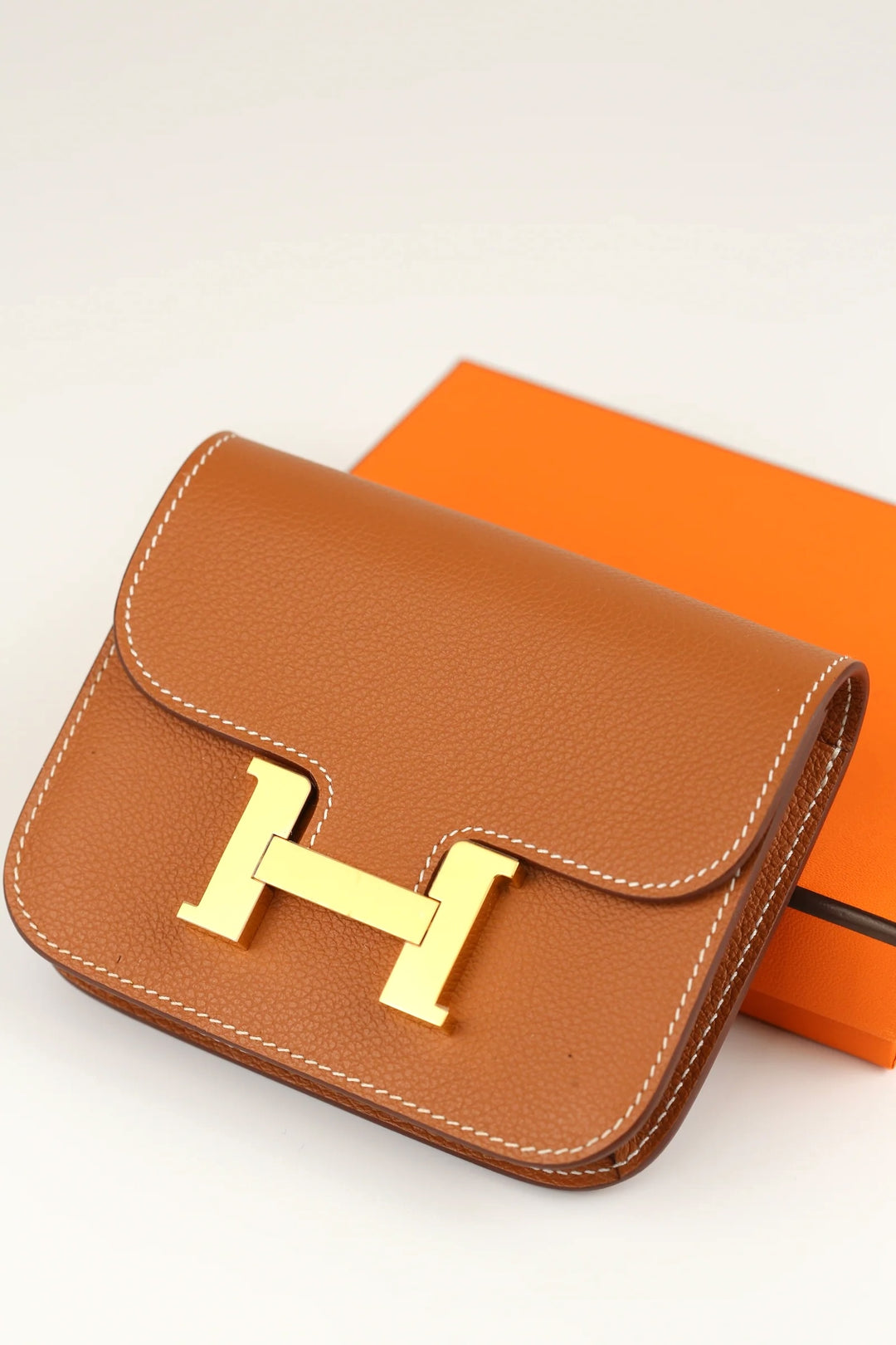HERMÈS CONSTANCE EPSOM LEATHER MINI WALLET
