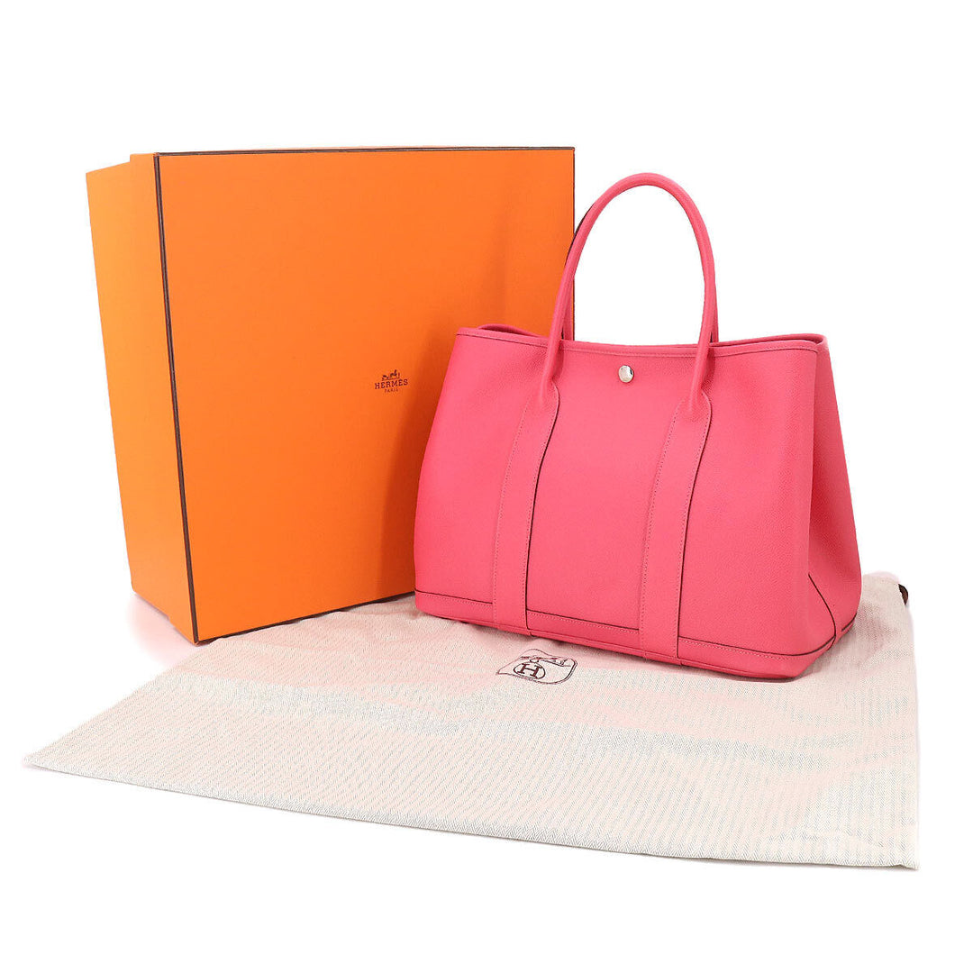 HERMÈS EPSOM LEATHER GARDEN PARTY 36 MM BAG ROSE AZALEE