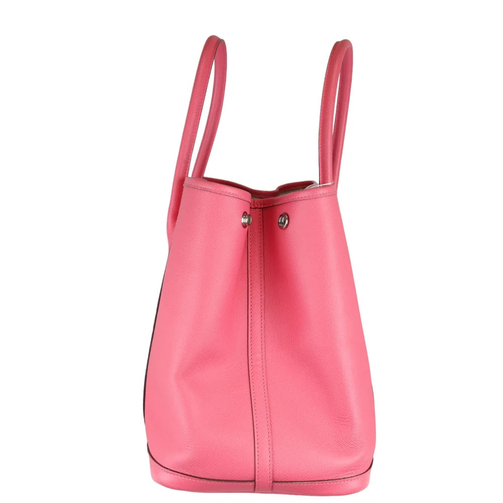 HERMÈS EPSOM LEATHER GARDEN PARTY 36 MM BAG ROSE AZALEE