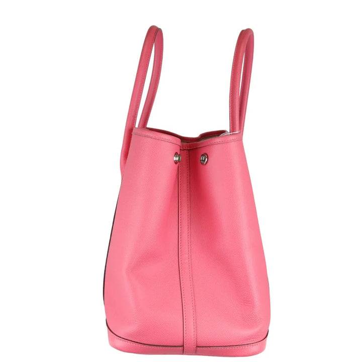 HERMÈS EPSOM LEATHER GARDEN PARTY 36 MM BAG ROSE AZALEE