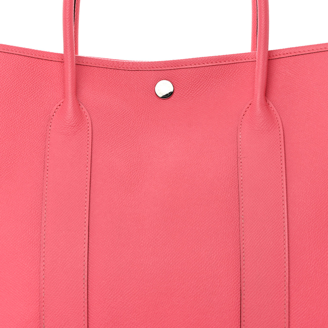 HERMÈS EPSOM LEATHER GARDEN PARTY 36 MM BAG ROSE AZALEE