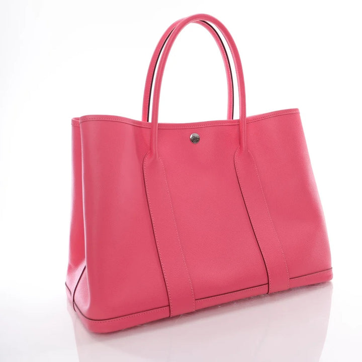 HERMÈS EPSOM LEATHER GARDEN PARTY 36 MM BAG ROSE AZALEE