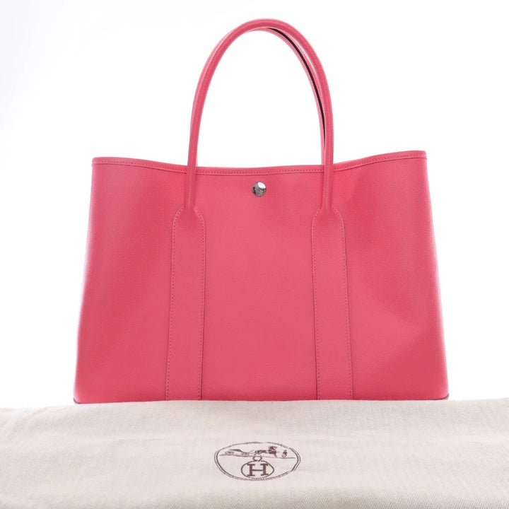 HERMÈS EPSOM LEATHER GARDEN PARTY 36 MM BAG ROSE AZALEE