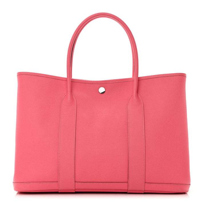 HERMÈS EPSOM LEATHER GARDEN PARTY 36 MM BAG ROSE AZALEE