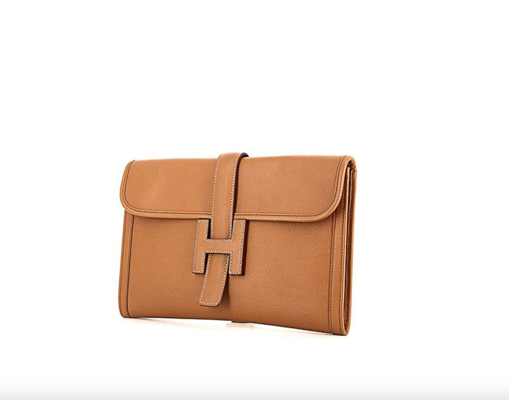 HERMÈS H EPSOM LEATHER JIGE PM CLUTCH BAG