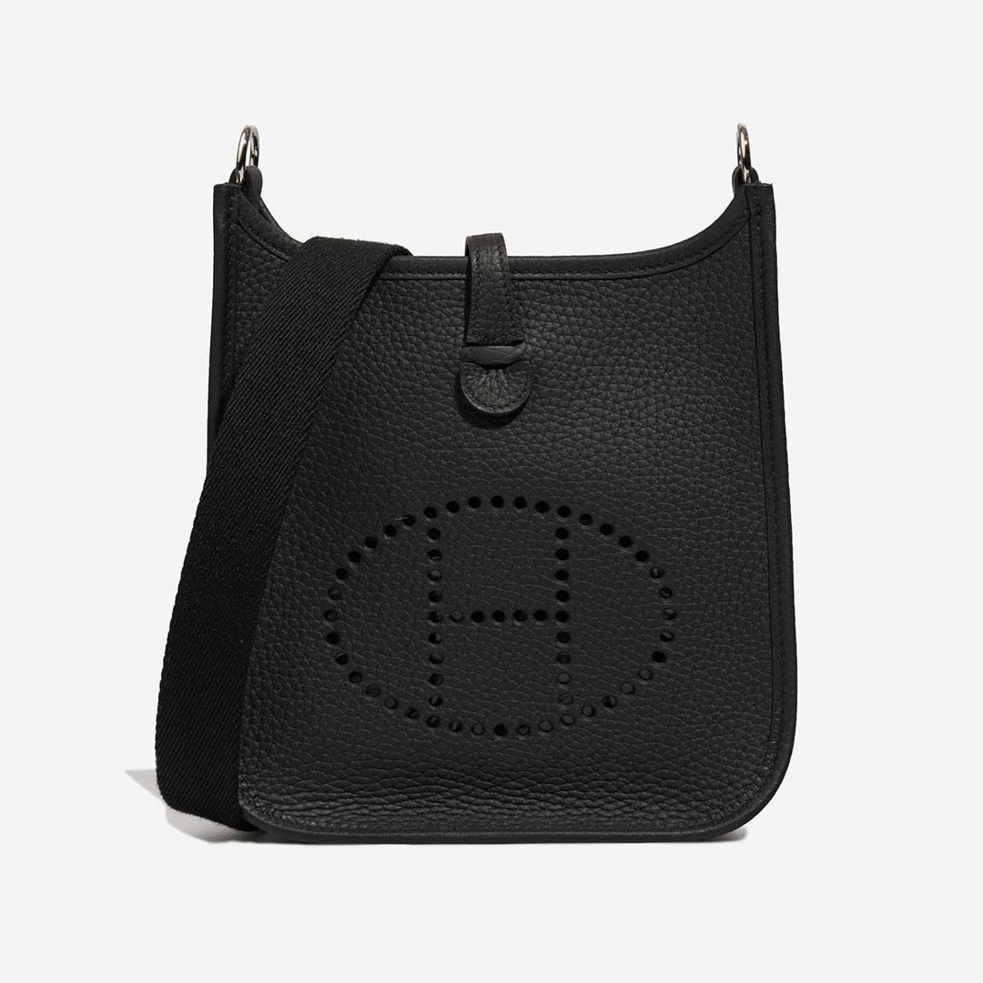 HERMÈS EVELYNE 16 AMAZONE TAURILLON CLEMENCE LEATHER CROSSBODY BAG IN NOIR