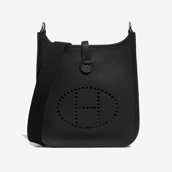 HERMÈS EVELYNE 16 AMAZONE TAURILLON CLEMENCE LEATHER CROSSBODY BAG IN NOIR