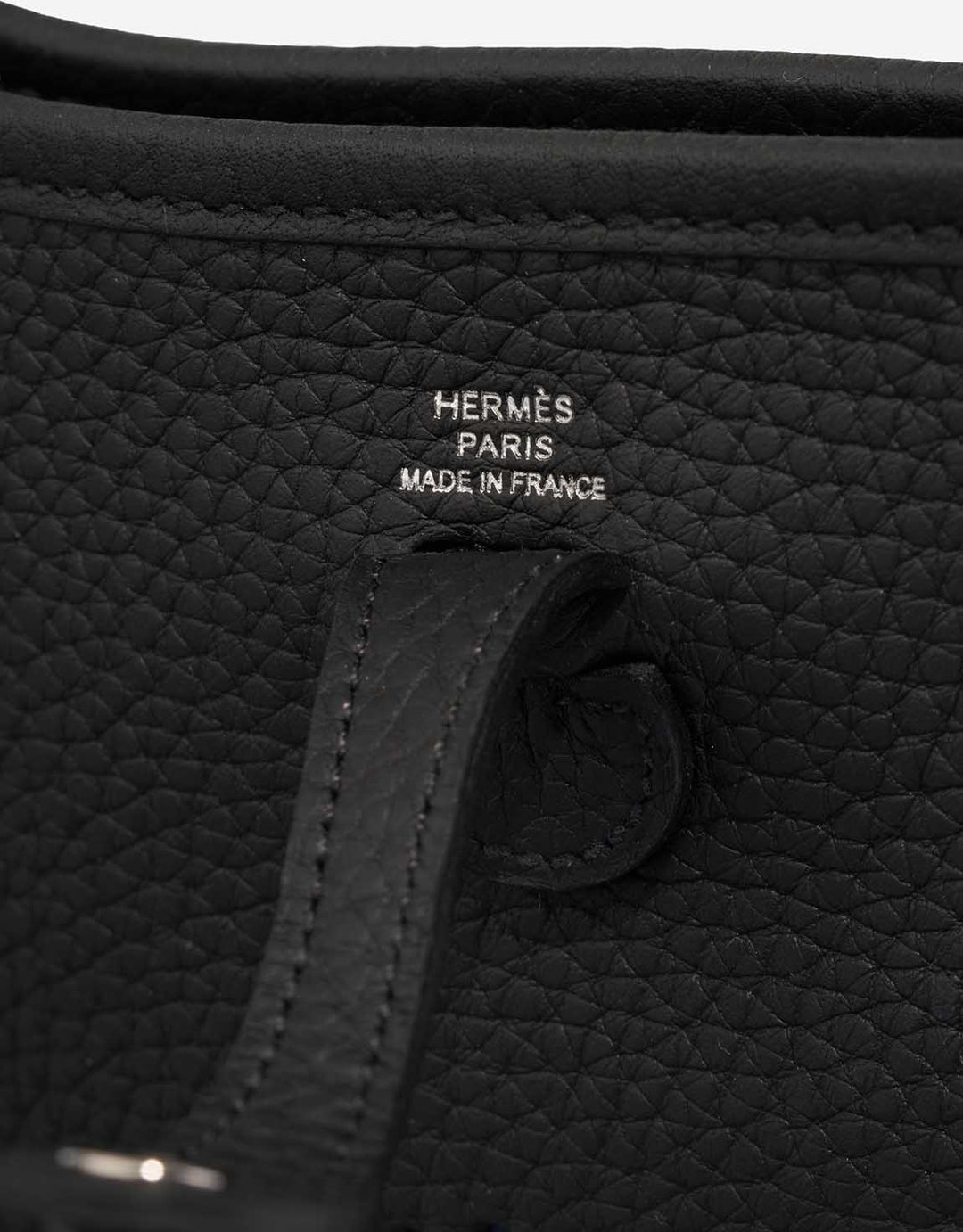 HERMÈS EVELYNE 16 AMAZONE TAURILLON CLEMENCE LEATHER CROSSBODY BAG IN NOIR