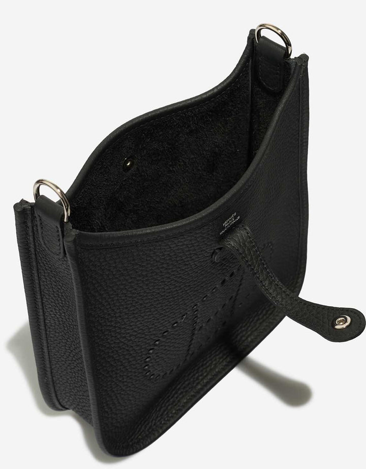 HERMÈS EVELYNE 16 AMAZONE TAURILLON CLEMENCE LEATHER CROSSBODY BAG IN NOIR