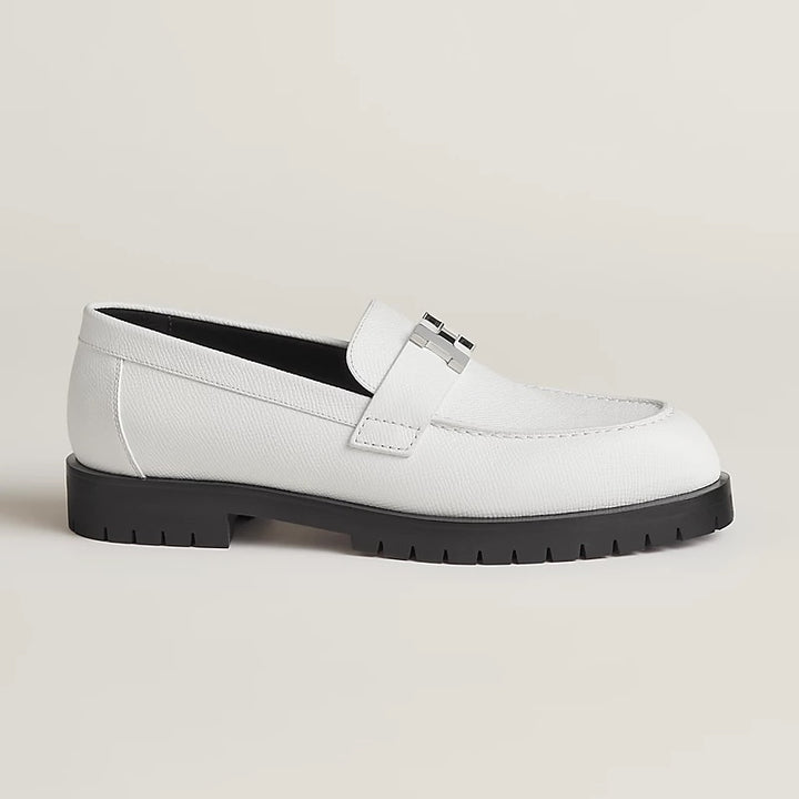 HERMÈS FAUBORG EPSOM CALFSKIN LEATHER LOAFERS