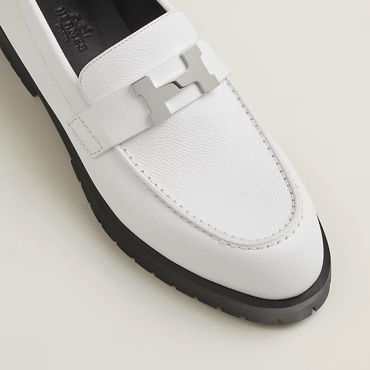 HERMÈS FAUBORG EPSOM CALFSKIN LEATHER LOAFERS
