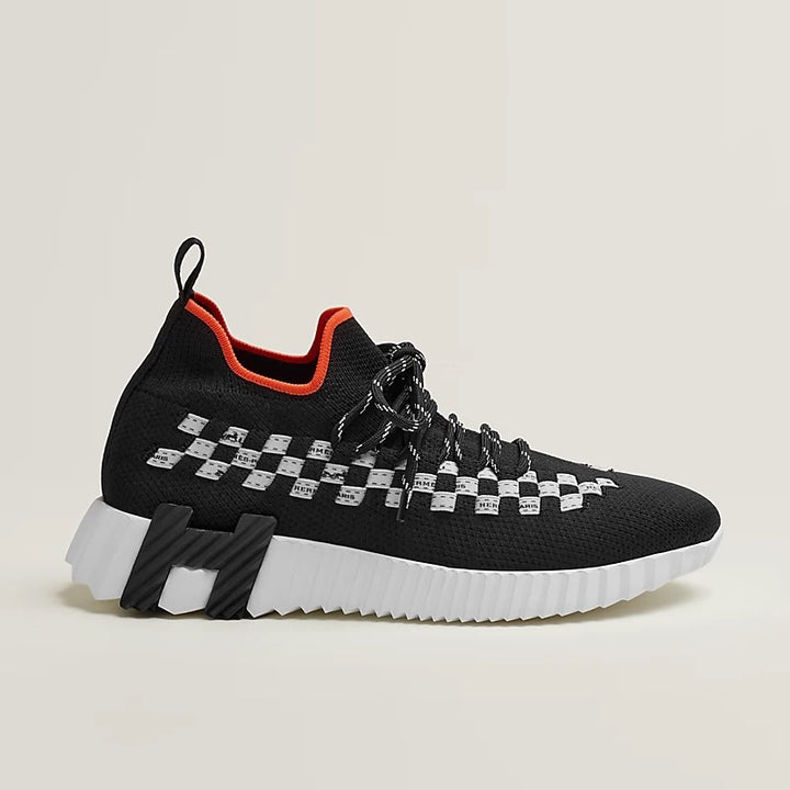 HERMÈS CHECKERED FLEX SLIP-ON SNEAKERS
