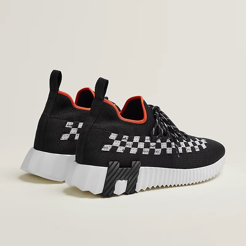 HERMÈS CHECKERED FLEX SLIP-ON SNEAKERS