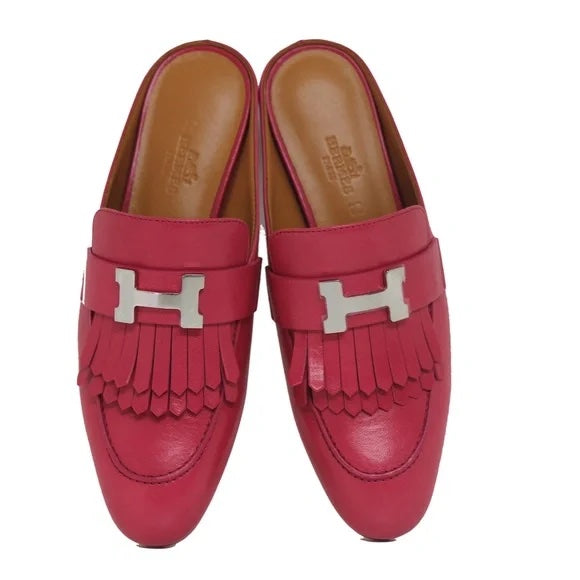 HERMÈS GOATSKIN RIVOLI MULES