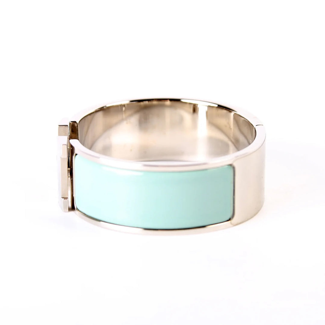HERMÈS CLIC CLAC H ENAMEL WIDE CUFF BRACELET