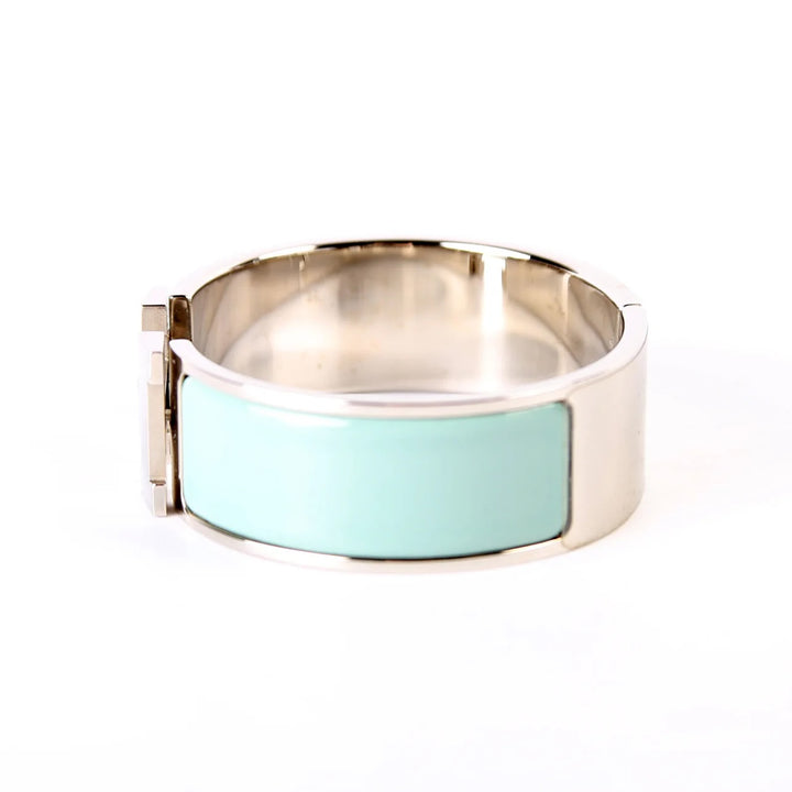 HERMÈS CLIC CLAC H ENAMEL WIDE CUFF BRACELET