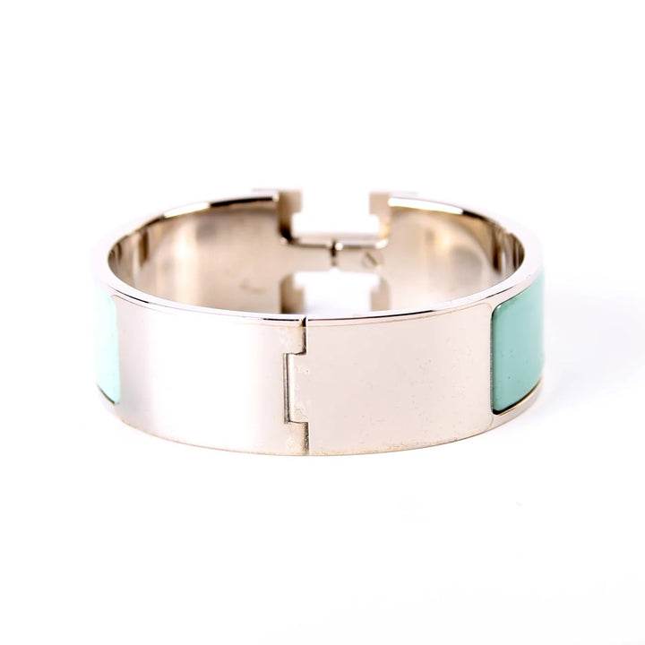 HERMÈS CLIC CLAC H ENAMEL WIDE CUFF BRACELET
