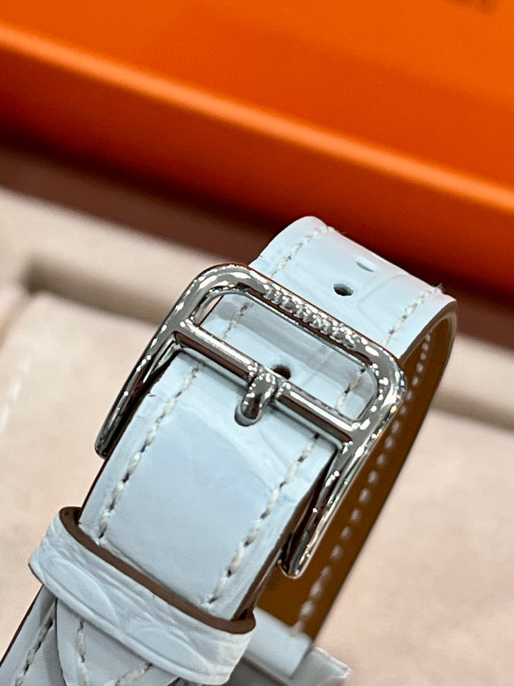 HERMÈS HEURE H 25MM DIAMOND WATCH