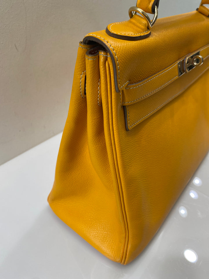 HERMÈS EPSOM LEATHER KELLY 28 SELLIER