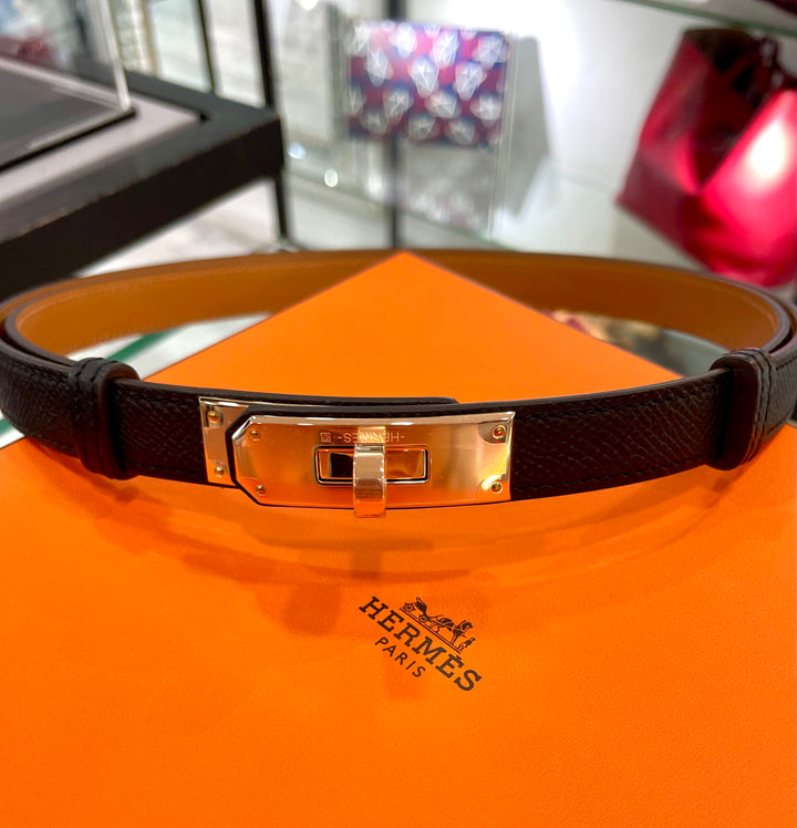 HERMÈS KELLY EPSOM CALFSKIN 18K ROSE GOLD PLATED BELT