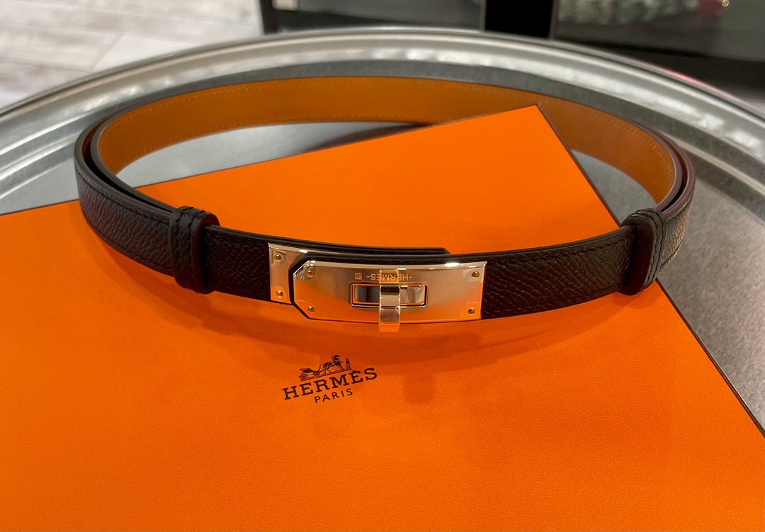 HERMÈS KELLY EPSOM CALFSKIN 18K ROSE GOLD PLATED BELT