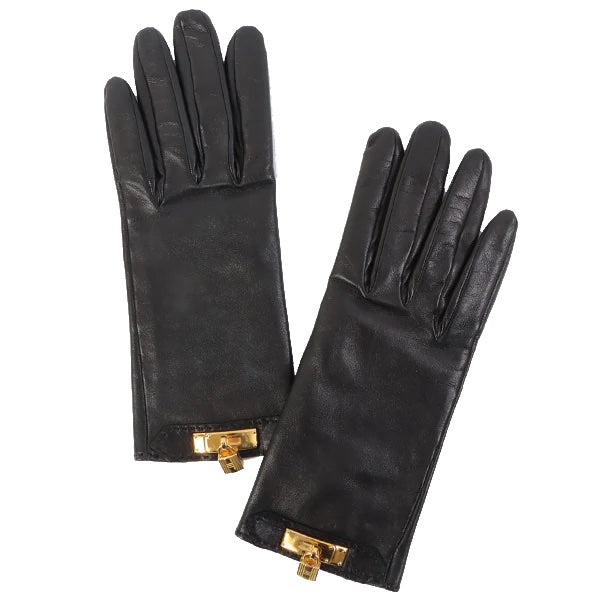 HERMÈS KELLY CONSTANCE LAMBSKIN LEATHER CHARM GLOVES – Caroline's
