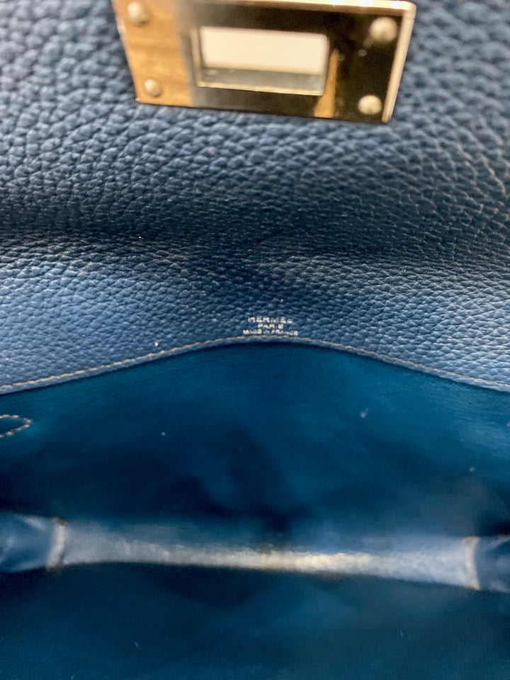 HERMÈS KELLY DEPECHES 25 TOGO LEATHER POUCH/CUTCH BAG