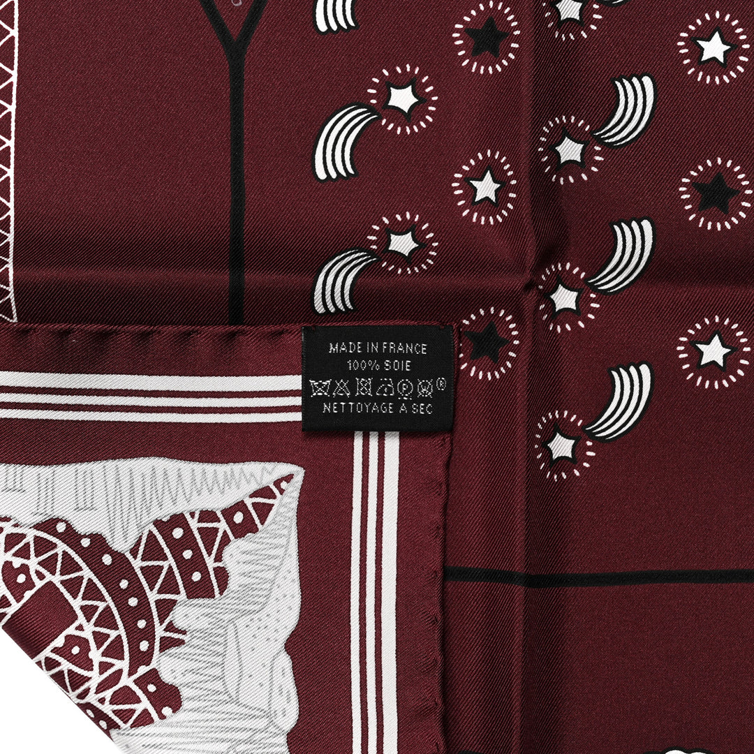 HERMÈS LES CANYONS ETOILES CARRE 55 SILK SCARF
