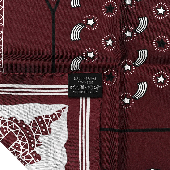 HERMÈS LES CANYONS ETOILES CARRE 55 SILK SCARF
