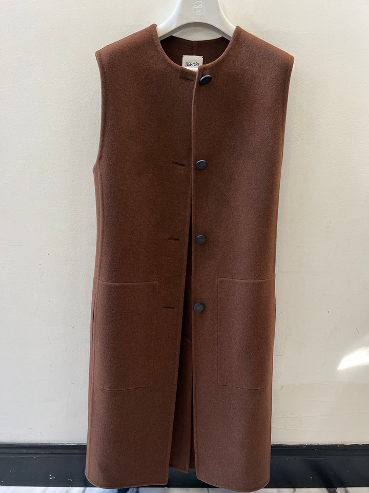 HERMÈS CASHMERE LONG JACKET