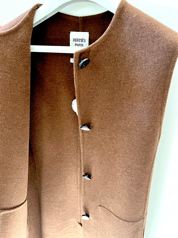 HERMÈS CASHMERE LONG JACKET