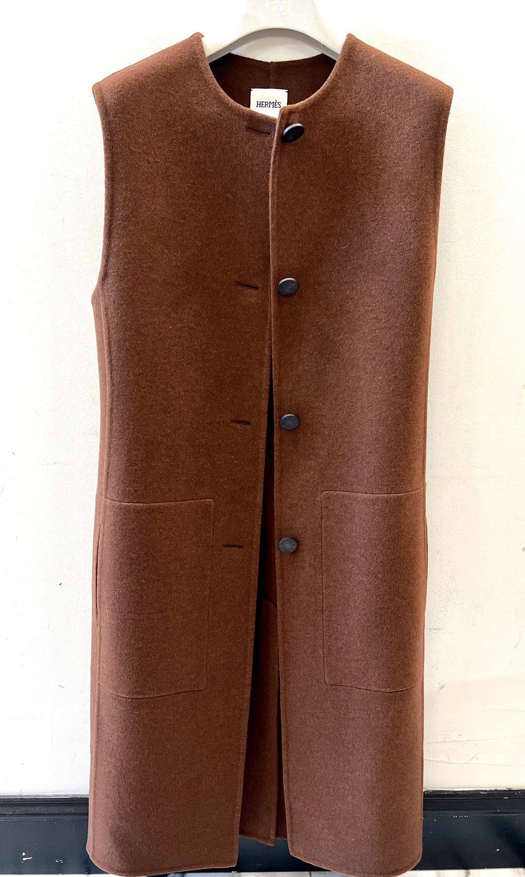 HERMÈS CASHMERE LONG JACKET