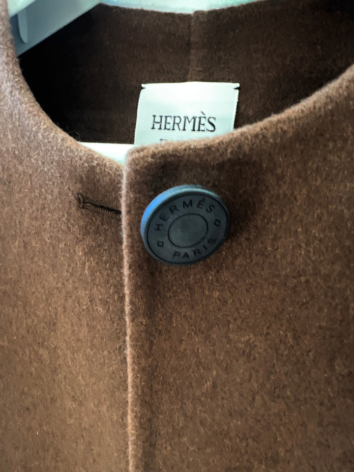 HERMÈS CASHMERE LONG JACKET